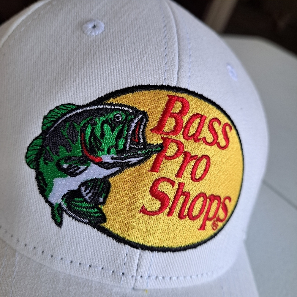 Bass Pro Shops Embroidered White Hat - Picture 2 of 5
